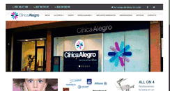Desktop Screenshot of clinicaalegro.com