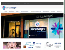 Tablet Screenshot of clinicaalegro.com